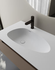 Elegant Man-Made Stone Vanity Basin – Durable & Long-Lasting, Perfect for Modern Bathrooms