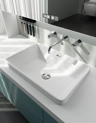 Freestanding Bathroom Cabinet Sink | Minimalist Stone Resin Basin