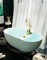 Customizable Freestanding Artificial Stone Soaking Bathtub